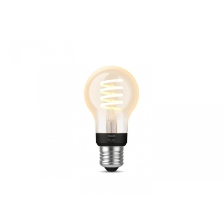 Bec LED inteligent vintage (decorativ) Philips Hue Filament Bulb A60 ,Bluetooth, E27, 7W (40W), 550 lm, lumina alba (2200-4500K)